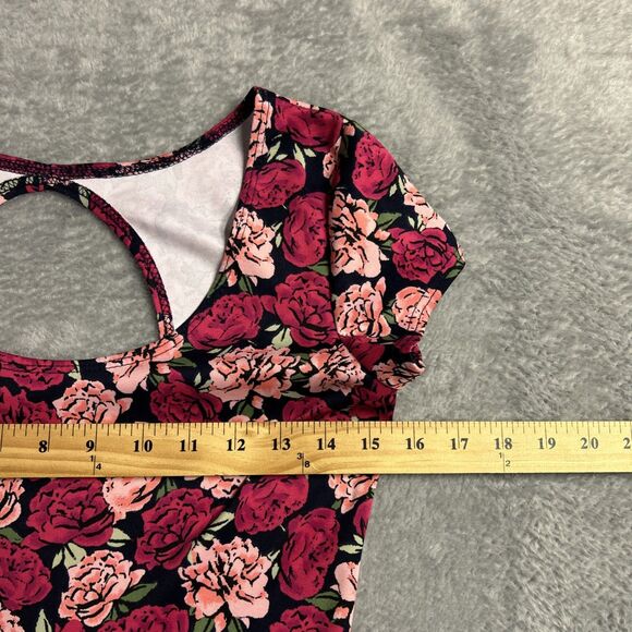 Charlotte Russe Womens Floral Rose Baby Doll Dress Sz. S Flowy Artsy Y2K Mini - Picture 6 of 13